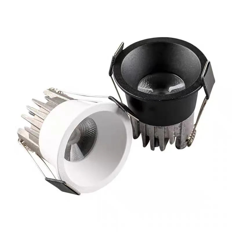 Anti-Glare Dimmable Mini COB LED Recessed Downlight 5W 7W 9W 12W CRI 90+ 110-120lm/W