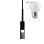 Modern Iron Glass E26/E27 Pendant Light Black 1.5m Cord AC 90-260V Living Room Bedroom