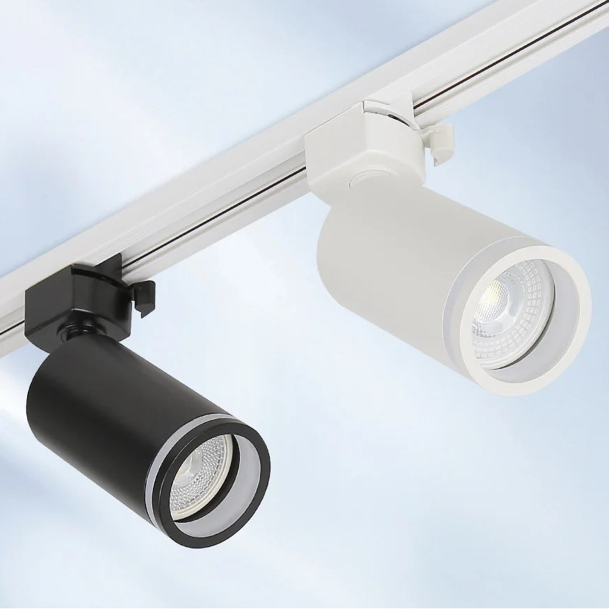 GU10 LED Track Spotlight Surface-Mounted Ceiling Lamp AC 90-260V 10-15m² Kitchen Dining