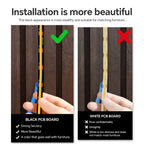 COB LED Strip Kit 8mm Black PCB 100-300cm Touch Dimmer Through-Wood AC 100-240V DC 12V