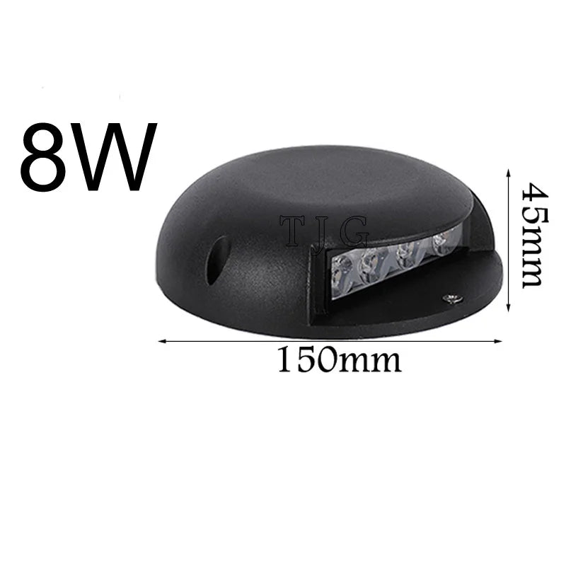 IP68 LED Underground Buried Light 2W 3W 4W 6W 8W 100° 100lm/W AC 85-265V DC 12V Garden Path