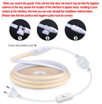 COB LED Strip Light 288 LEDs/m IP67 AC 110V (US) 220V (EU) Warm Neutral Cool White With Switch