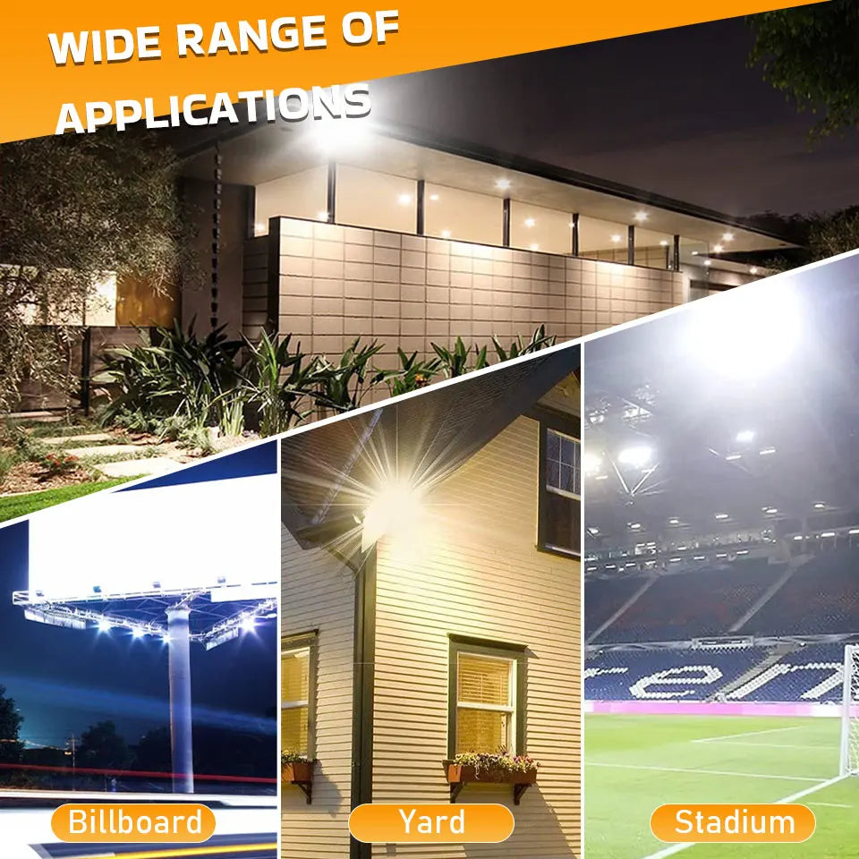 LED Flood Light 20W 30W 50W 100W 150W 200W 300W IP66 AC 100-130V 175-265V Warm Neutral Cool