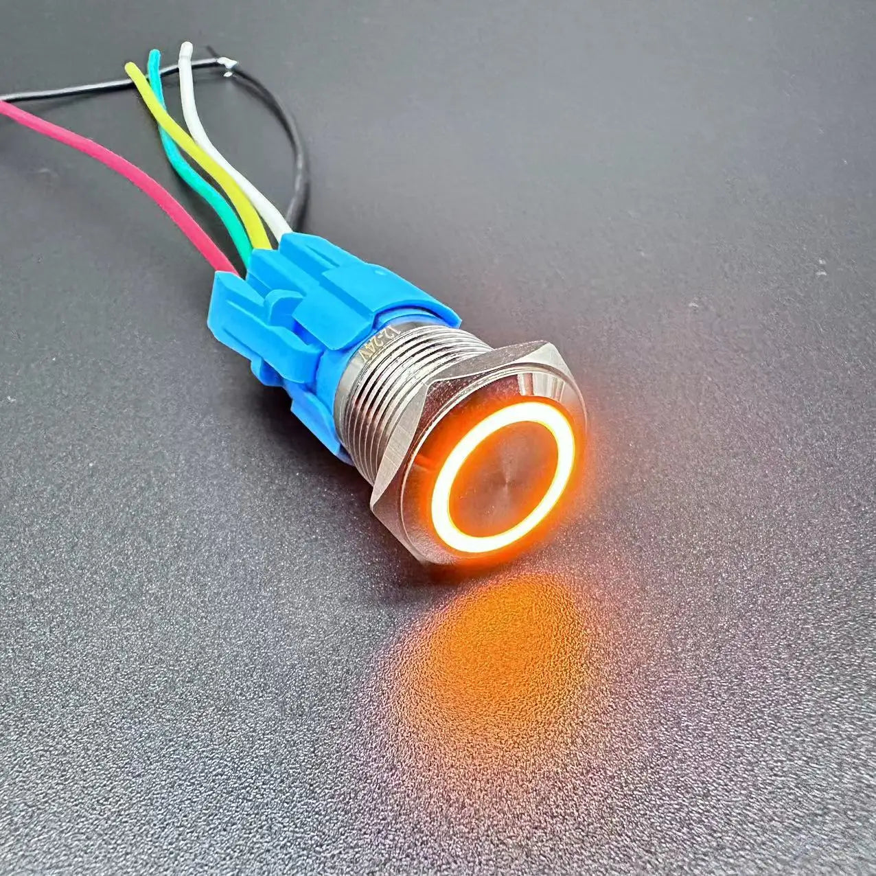 Waterproof LED Metal Push Button Switch 12mm 16mm 19mm 22mm 5A Momentary Latching 5-220V