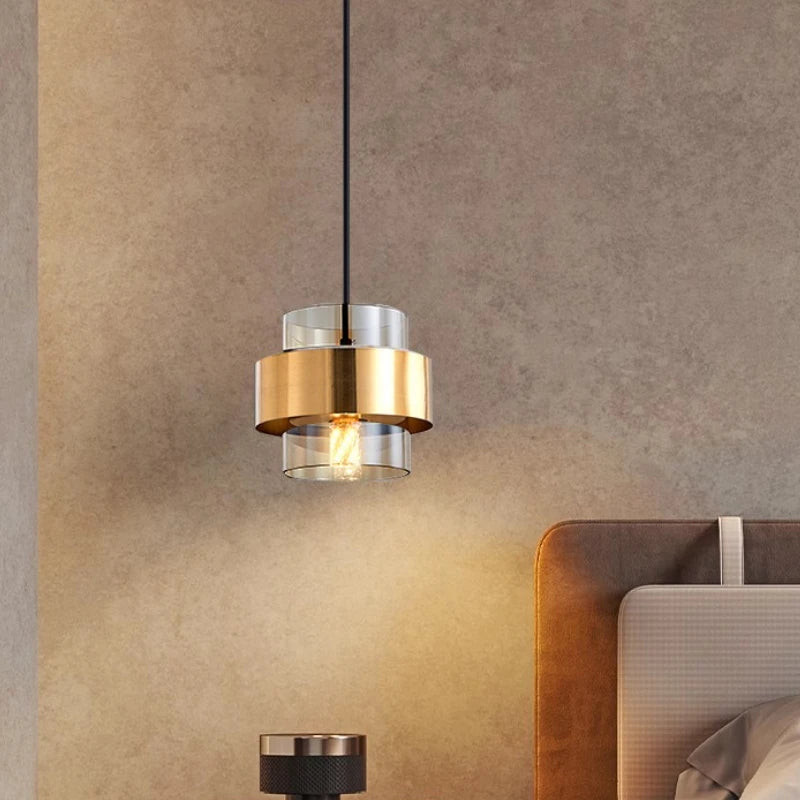 Modern Glass E26/E27 Pendant Light Black Green Blue Yellow Single AC 90-260V Bedroom Dining