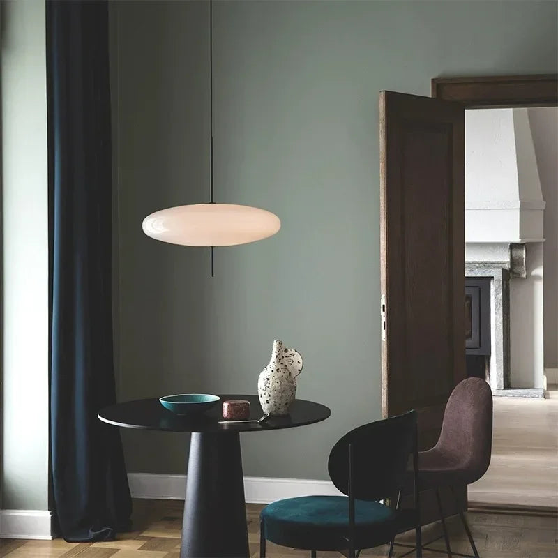 Nordic LED Pendant Light Flying Saucer 5-Light E26 E27 D30cm Tricolor White Black 90-260V