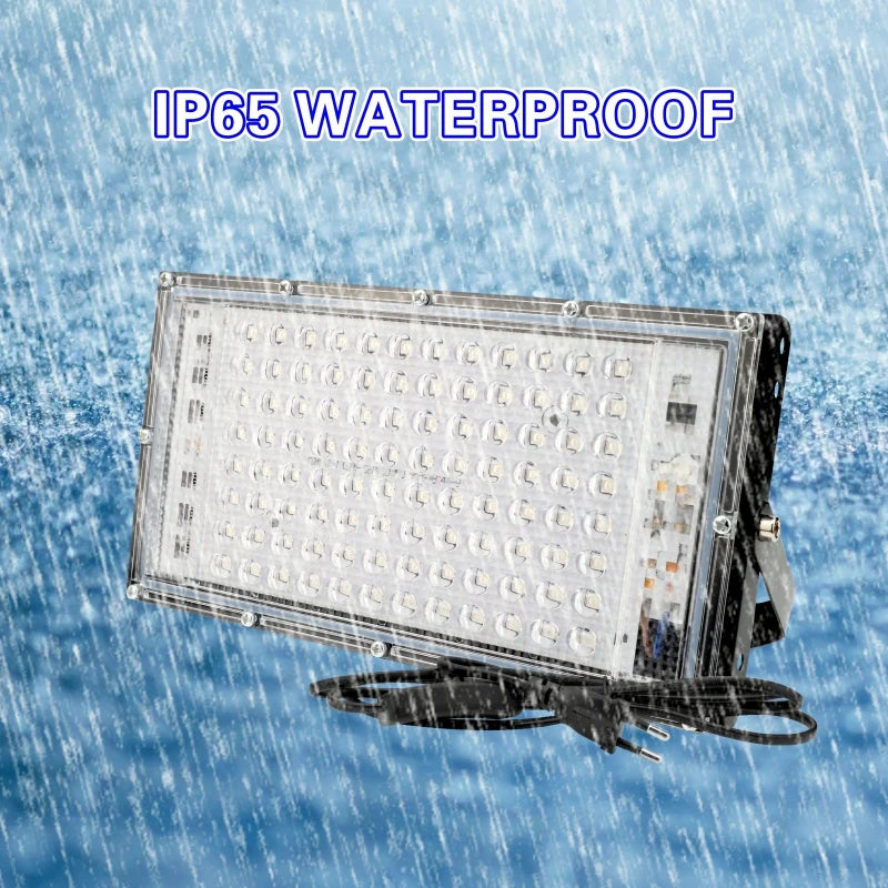 UV LED Flood Light 50W 100W 395-400nm IP65 AC 110V Body Paint Party Stage Lamp