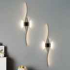 Modern LED Strip Wall Sconce 60cm 80cm Remote Control Up Down Light 90-260V