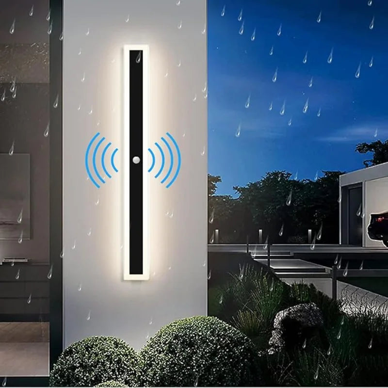 IP65 Outdoor LED Wall Light PIR Motion Sensor Dimmable Aluminum AC 85-265V Up Down