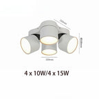 90° Fold 350° Rotate Dimmable COB LED Ceiling Downlight 10W 15W CRI 90+ AC 85-265V Black