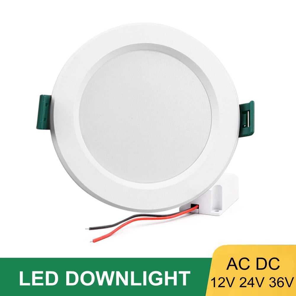 Low Voltage LED Recessed Downlight AC DC 12V 24V 36V 3W 6W 9W 12W 15W 18W 24W 36W SMD 2835 Aluminum Warm White Cool White