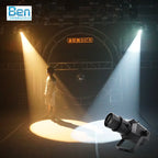 80W COB LED Stage Follow Spot Light DMX512 Voice Control Standalone AC 110-220V 30x12x12cm