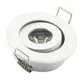 10-Pack 3W Mini LED Downlight AC 85-265V White Black Silver Gold Driver Included