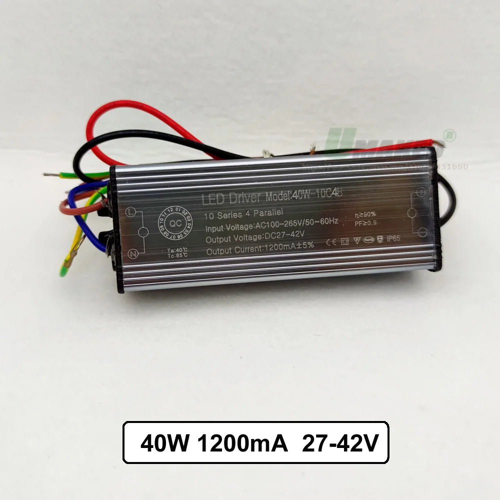 IP65 Waterproof LED Driver 10W 20W 30W 50W 60W 70W 80W 100W AC 85-265V DC 6-175V Floodlight