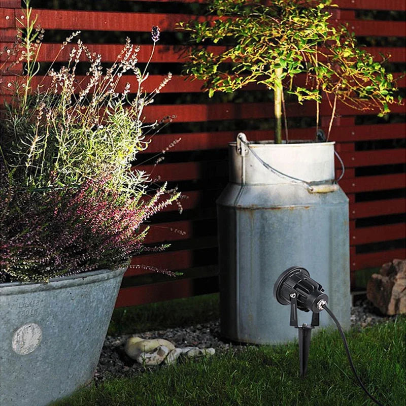 IP65 LED Garden Lawn Spike Light 5W 10W 15W AC 85-265V or DC 12-24V Aluminum ABS Warm White Cool White RGB Outdoor Landscape