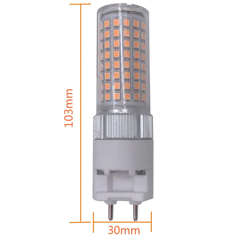 G12 LED Corn Bulb 15W 25W SMD2835 360-Degree CDM Halogen Replacement AC 85-265V