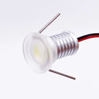 IP65 Mini LED Ceiling Spotlight 0.5W 1W DC 12V 60 Degree CRI 80 D18 x H21mm 14mm Cutout Dimmable Aluminum Silver Warm White Natural White Cool White RGB