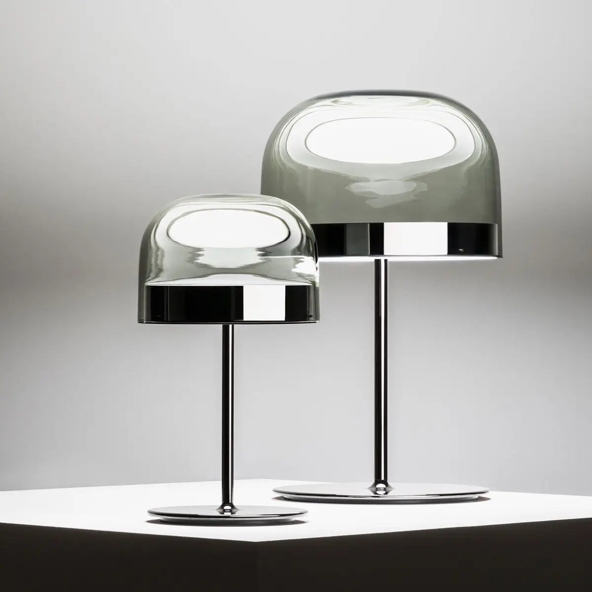 Post-Modern Italian Style Glass Table Lamp Iron Touch Switch AC 100-240V 3-5m² Bedroom