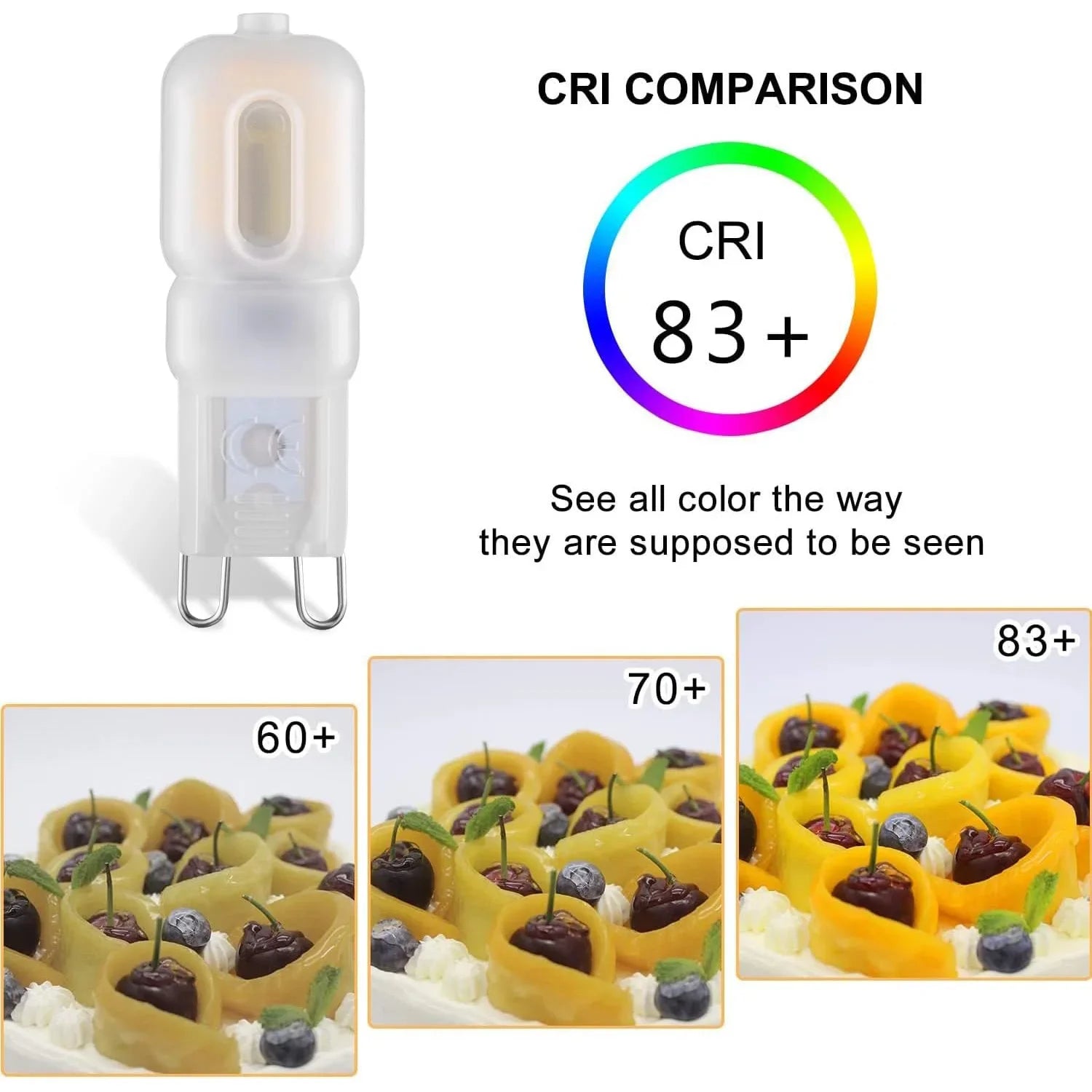 G9 LED Corn Bulb 3W 5W SMD2835 360-Degree Warm White Cool White 110-240V 10 Pack