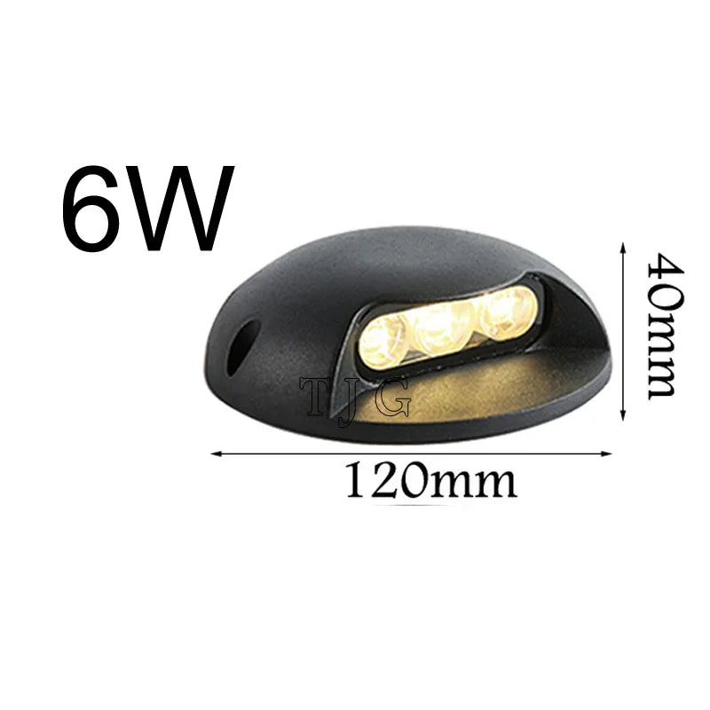 IP68 LED Underground Buried Light 2W 3W 4W 6W 8W 100° 100lm/W AC 85-265V DC 12V Garden Path