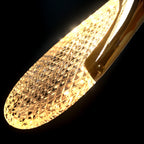 Nordic LED Pendant Light Acrylic Iron Plated Single Cord Ceiling Lamp 90-260V