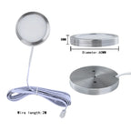 Under Cabinet LED Puck Light 2W DC 12V RF Remote Dimmable Linkable Aluminum PMMA Lens Kitchen Showcase Wardrobe Multi Pack