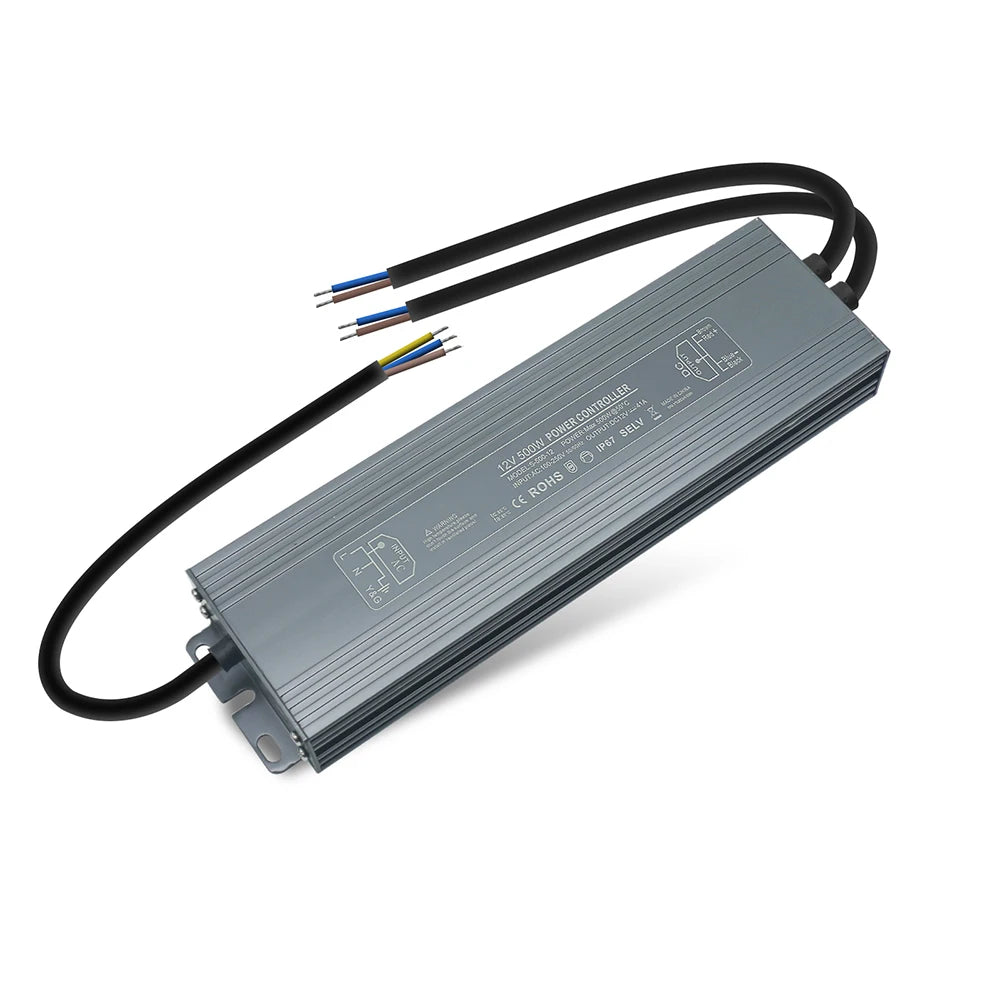 IP67 Waterproof LED Power Supply DC 12V 24V 36W-600W AC 110-250V OCP SCP OVP Outdoor