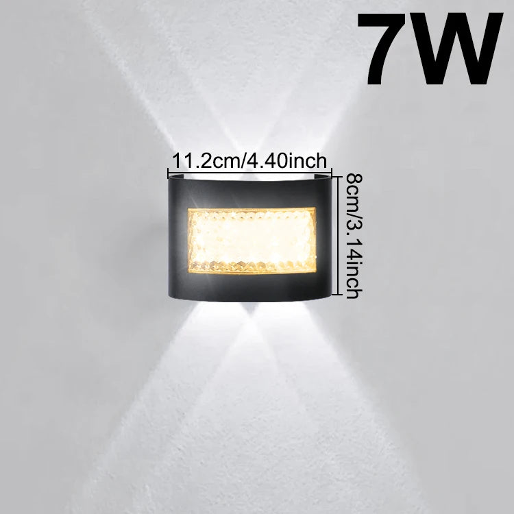 LED Wall Light 7W 9W 11W ABS Moisture Resistant Warm White or Dual Color AC 85-265V Indoor Outdoor Corridor Staircase Living Room