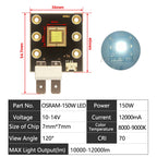 OSRAM High-Power LED Chip 40W 60W 80W 150W 200W 300W 400W Cold White 7000-9000K Copper