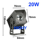 IP65 COB LED Flood Light 15W 20W 30W 40W CRI 92 Brushed Aluminum AC 85-260V or DC 24V Warm White Cool White Outdoor Landscape Spotlight