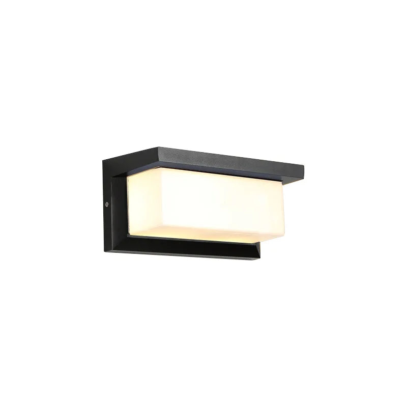 IP65 LED Outdoor Wall Light 20W Radar Motion Sensor Plastic Polycarbonate Black AC 85-265V Porch Garden Balcony 3 to 6 Meter Range