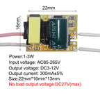 Isolated Constant Current LED Driver 300mA 1-3W 4-7W 8-12W 15-18W 20-24W 25-36W AC 85-265V