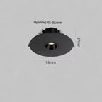 Ultra Thin CREE LED Recessed Spotlight 3W 5W 7W 3 8 or 15 Degree Narrow Beam Die Cast Aluminum CRI 90 Dimmable AC 85-265V Foyer Dining