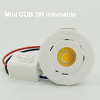 Mini LED Recessed Spot Downlight 1W 3W COB Dimmable Cabinet Hallway Stair Lighting