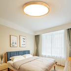 Modern Nordic Wood Iron Acrylic LED Ceiling Light 27W 36W 48W 64W Touch Switch Smart App Dimmable AC 100-260V Living Room Bedroom