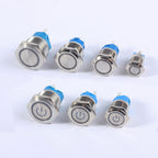 Metal LED Push Button Switch 12 16 19 22mm IP65 Self-Reset Self-Lock 5A 250V CE RoHS CCC