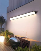 IP65 LED Outdoor Wall Lamp Linear Strip Aluminum Acrylic 30cm to 150cm Warm White Neutral White Cool White AC 110-260V Black White