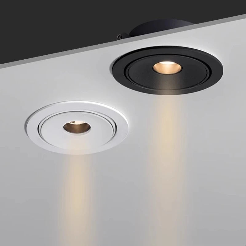 Narrow Beam Dimmable LED Recessed Downlight 3 8 15 Degree 5W 7W 10W CRI 90+ 85-265V