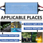 50W IP65 Waterproof LED Driver AC 85-265V to DC 24-36V 1500mA Constant Current Floodlight