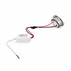 Mini 3W COB LED Recessed Spotlight DC12V 24V 52mm 270-300lm Satin Nickel 42mm Cutout 10 Pack