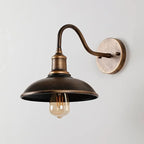 Vintage Iron IP65 Outdoor LED Wall Lamp E26 E27 D24-30cm Black Archaize Silver Gold AC 90-260V