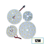 12W SMD5730 Round LED Lamp Board 55mm 65mm 85mm 100mm DC 36-39V 280-300mA 3-Color