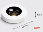 Ultra Thin COB LED Surface Mounted Ceiling Spotlight 10W 30W 50W 60W CRI 93 24 Degree Anti Glare Dimmable Knob Switch AC 85-265V Black White