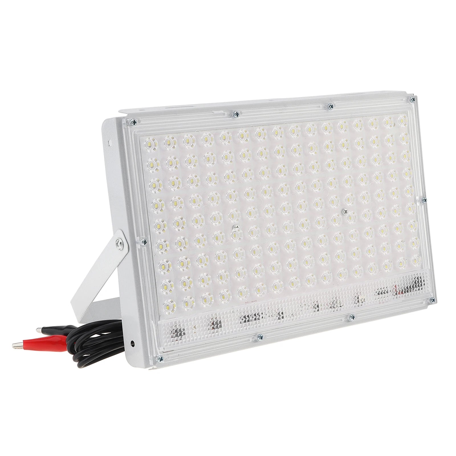 DC 12-85V LED Flood Light 144 LEDs IP65 Alligator Clip Battery Powered Camping Emergency