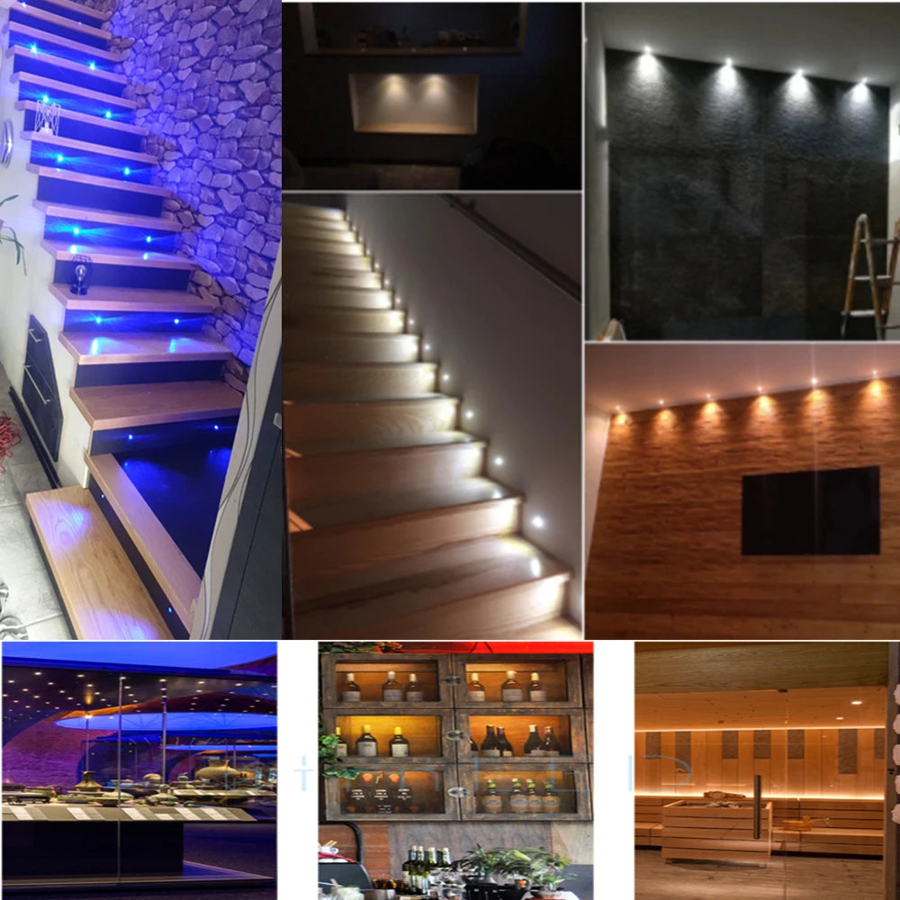 Mini 1W DC12V LED Recessed Spotlight IP65 D20mm 15mm Cutout PWM Dimmable 30° 120° Epistar