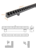 6W-36W RGB LED Wall Washer Flood Light IP65 DC 24V AC 85-265V Aluminum Architectural Contour