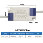 Isolated Constant Current LED Driver 1W-36W 260-300mA AC 85-265V Overvoltage Short Circuit Protection