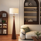 Zen Wabi Sabi Floor Lamp Japanese Chinese Iron Fabric Shade Dimmable AC 90-260V 16-20W
