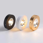 Ultra Thin Surface Mounted LED Downlight 7W 9W 12W 15W 18W 20W Polished Aluminum Knob Switch AC 90-260V Indoor Ceiling Light
