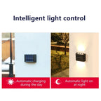 Solar LED Wall Lamp IP65 Waterproof Up and Down Light ABS PC Polycrystalline Panel Auto Dusk to Dawn Garden Yard Balcony